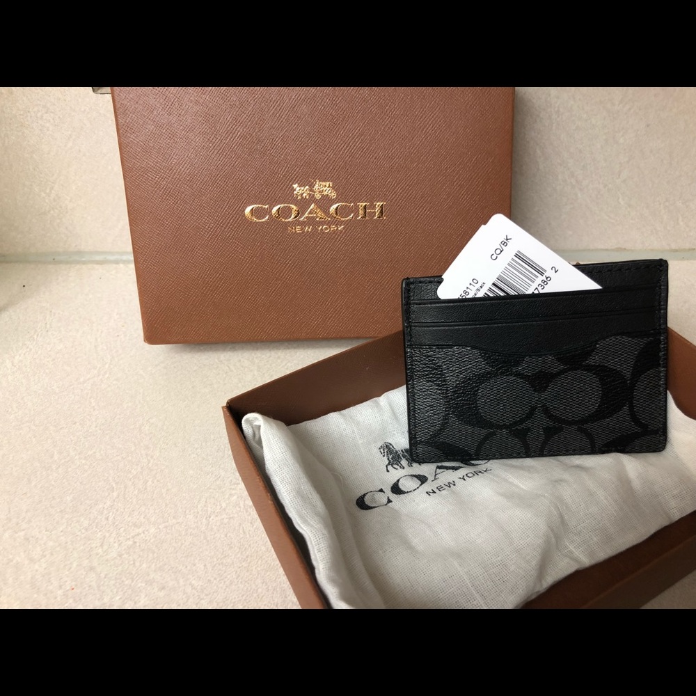 Coach card and ID holder